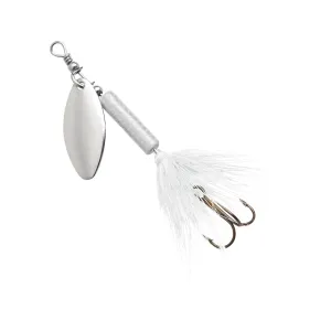 Blue Fox Whip Tail Deep Runner Inline Spinner 1/8oz White Silver