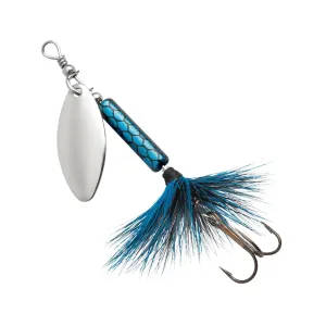 Blue Fox Whip Tail Deep Runner Inline Spinner 1/8oz Black Blue Silver