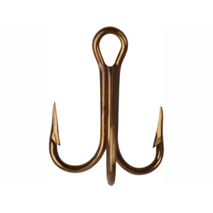 Mustad O'Shaughnessy Treble Hook #4 Bronze 5PK