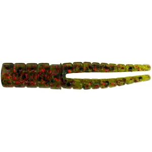 Crappie Magnet Grub Green/Red Flake