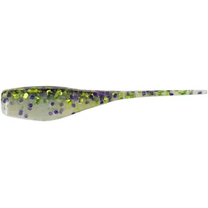 Big Bite Baits Crappie Minnr Grub Wild Cat Back/Pearl Belly