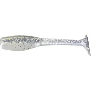 Big Bite Baits Swimming Crappie Minnr Grub Silver Glitter/Pearl