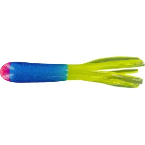 Big Bite Baits Crappie Tube Pink/Blue Glitter/Chartreuse