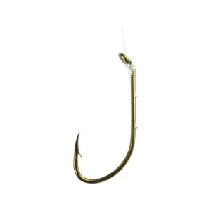 Eagle Claw Snelled Baitholder Hook #2 Bronze 6PK