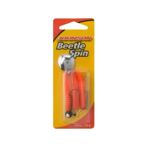 Johnson Beetle Spin 1/8oz Fire Orange Crawfish Nickel