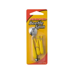 Johnson Beetle Spin 1/8oz Yellow/Black Stripe Nickel