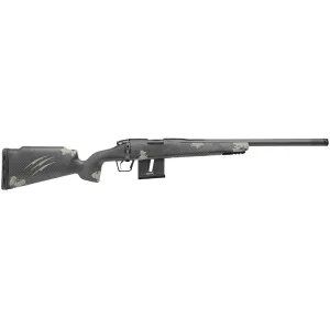Fierce Firearms Carbon Razor Bolt Action Rifle 22 Long Rifle 18" Carbon Fiber Threaded Barrel Black Frame Forest Green Precision Stock