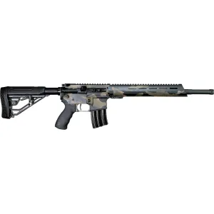 Alexander Arms Hunter Semi Automatic Rifle 50 Beowulf 16" Black Threaded Barrel Woodland Camo Frame Woodland Camo Pistol Grip