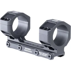 Badger Ordnance Condition One MAX Modular Mount 1-Piece Scope Mount Picatinny 20 MOA Elevated 34mm Rings Black 1.3" Height