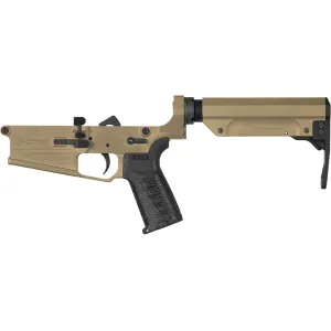 CMMG RESOLUTE Mk3/AR10 Complete Lower Receiver Mil-Spec Trigger Coyote Tan