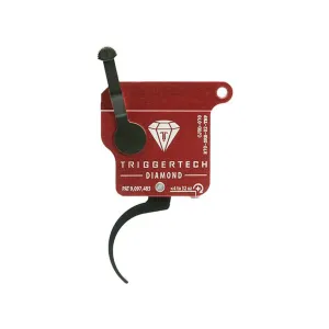 TriggerTech Black Diamond Single Stage Trigger for Remington 700 Clones with Safety Pro Curved Black