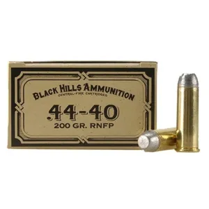 Black Hills Cowboy Action 44-40 WCF Ammo 200 Grain Flat Nose Case of 500 (10 Boxes of 50)