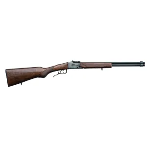 Chiappa Double Badger Over Under 22 Winchester Magnum Rimfire (WMR) Shotgun 19" Blued Barrel Hardwood Field Stock