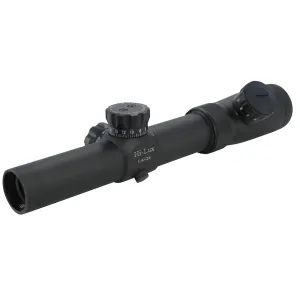 Leatherwood Hi-Lux CMR-AK762 Rifle Scope 1-4x 24mm Illuminated Green CMR-AK762 Ballistic Reticle Matte Black