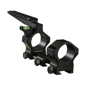 Hawkins Precision Heavy Tactical 20 MOA 1-Piece 35mm Pictanny-Style Scope Mount with Offset Level Cap and Picatinny Rail Matte Black Low
