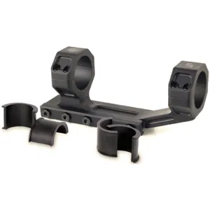 JP Enterprises 1-Piece Cantilever Picatinny Scope Mount 30mm Rings with 1" Inserts AR-15 Matte Black
