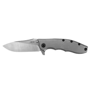 Zero Tolerance 0562TI Pocket Knife 3.5" Drop Point CPM-20CV Stainless Steel Blade Titanium Handle Gray