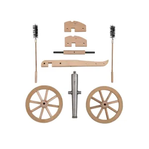 Traditions Mini Napoleon III Black Powder Cannon Kit 50 Caliber Steel Barrel Hardwood Carriage