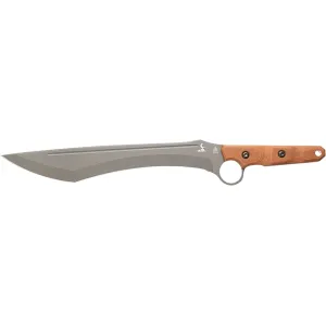 TOPS Knives Lilith Machete 13.5" Drop Point 1095 Gray Blade Canvas Micarta Handle Tan