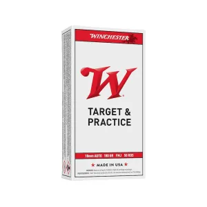 Winchester White Box USA 10mm Auto Ammo 180 Grain Full Metal Jacket Case of 500 (10 Boxes of 50)