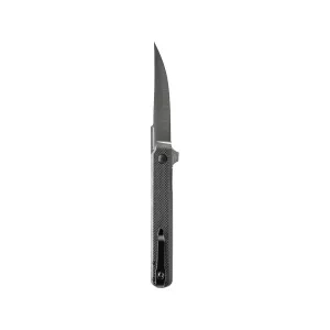 Skallywag Tactical Swifttail Pocket Knife 3.75" Drop Point 154CM Satin Blade Carbon Fiber Handle Black