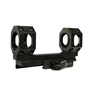 American Defense Scout-S QD 1-Piece Picatinny Scope Mount 1" Rings AR-15 Matte Black