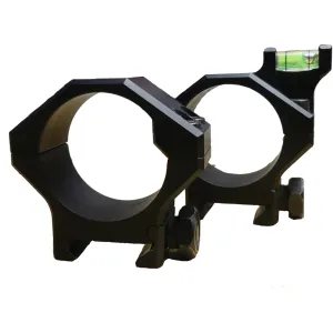 Hawkins Precision Ultra-Light Tactical 35mm Picatinny Style Offset Level Cap Rings Aluminum Matte Black High
