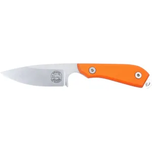 White River Knives M1 Pro Fixed Blade Knife 3" Drop Point CPM MagnaCut Stonewashed Blade G-10 Handle Orange
