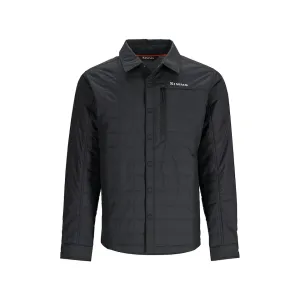 Simms Men's Fall Run Hybrid Shacket Shirt Jacket Black Medium