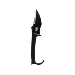 Skallywag Tactical MDV Plus One Fixed Blade Knife 3.25" Spear Point D2 Black Blade D2 Handle Black