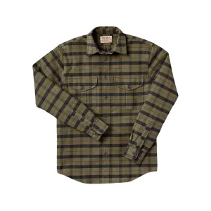 Filson Men's Alaskan Guide Long Sleeve Shirt Otter Green/Black Plaid XL