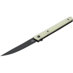 Boker Knives Kwaiken Air Pocket Knife 3.54" Drop Point VG-10 Black Blade G-10 Handle Jade