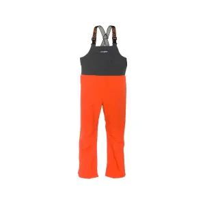 Grundens Men's Full Share Bibs Orange/Gray Small