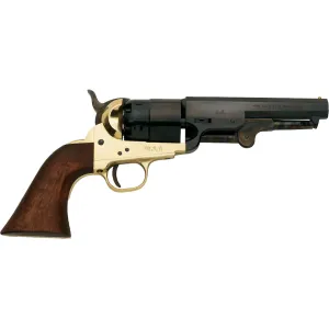 Pietta 1851 Reb Nord Navy Sheriff Black Powder Revolver 44 Caliber 5.5" Blued Barrel Brass Frame Walnut Grip