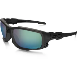 Oakley Men's SI Ballistic Shocktube Polarized Sunglasses Matte Black Frame Prizm Maritime Lens