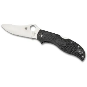 Spyderco Stretch 2 Folding Knife 3.45" Drop Point VG-10 Stainless Steel Blade FRN Handle Black
