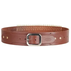 Hunter Adjustable Cartridge Belt 22 Caliber Leather Antique Brown