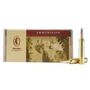 Nosler Custom 7mm Remington Magnum Ammo 175 Grain Nosler Partition Jacketed Soft Point Box of 20