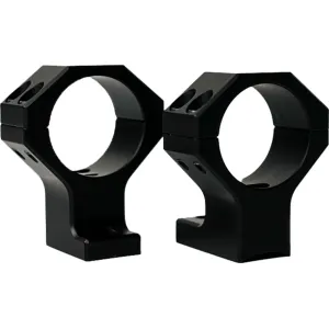 Hawkins Precision Featherweight 1" Scope Rings Defiance Aluminum Matte Black Low