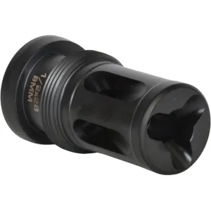 Griffin Armament Taper Mount Hammer Compensator Suppressor Mount 1/2"-28 Thread 9mm Stainless Steel Nitride