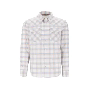 Simms Men's Brackett Long Sleeve Shirt White Brackett Large