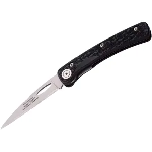 Knives of Alaska Bird & Trout Pocket Knife 3" Wharncliffe D2 Bead Blasted Blade SureGrip Handle Black