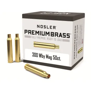Nosler Premium 300 Weatherby Magnum Brass Box of 50