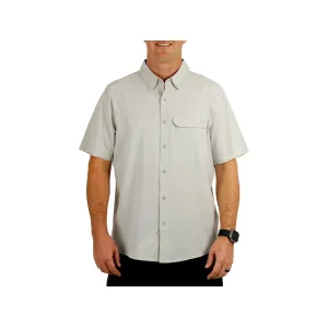 AFTCO Men's Air O Mesh Tech Shirt Harbor Gray Large