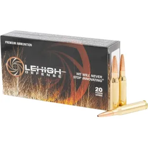 Lehigh Defense Controlled Chaos 7mm-08 Remington Ammo 142 Grain Fragmenting Hollow Point Lead Free Box of 20