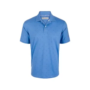 Drake Men's Performance Print Shirt Marina Blue 2XL