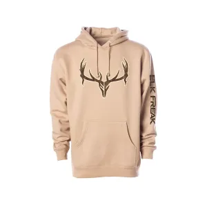 Muley Freak Men's Elk Freak Hoodie Tan Large
