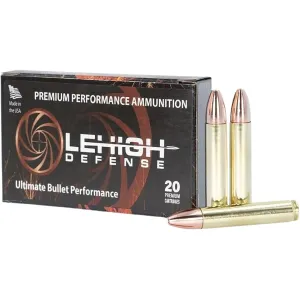 Lehigh Defense Maximum Expansion 350 Legend Ammo 150 Grain Solid Hollow Point Lead Free Box of 20