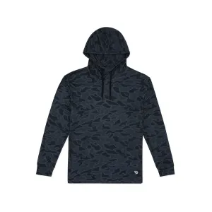 Burlebo Men's Performance Hoodie Black Camo 2XL