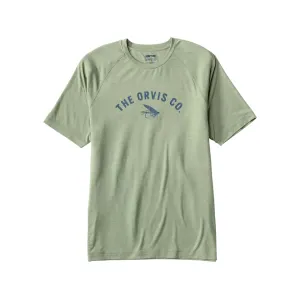 Orvis Men's Dricast Logo Shirt Aloe Large
